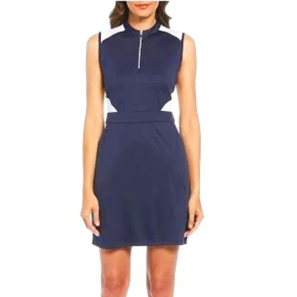 PGA Tour Women's Navy and White Dress